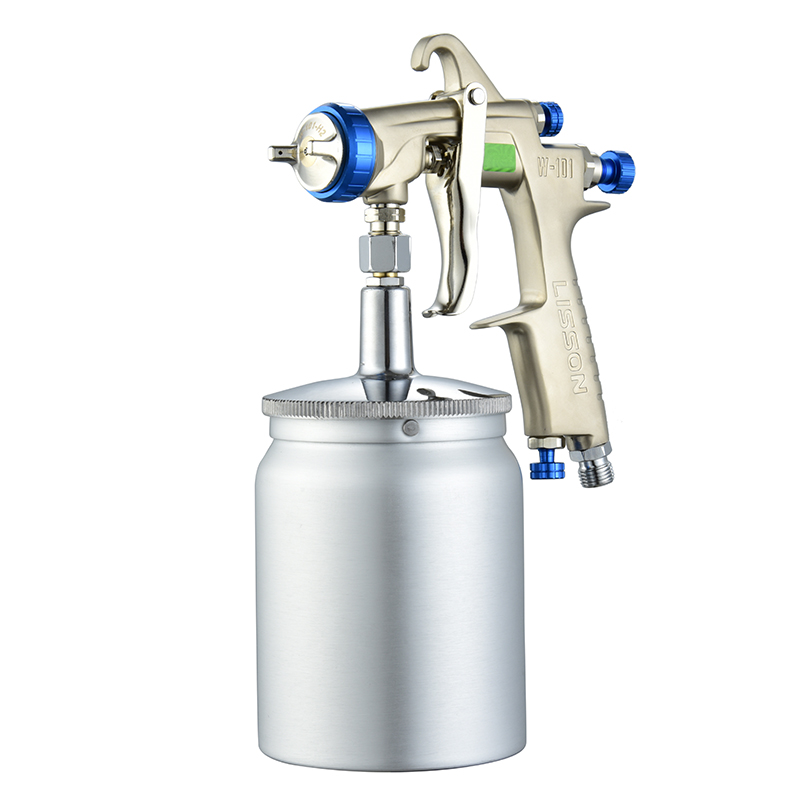 Hvlp Spray Gun Gravity Feed - Kim Loại 600cc Xịt W-101 Không