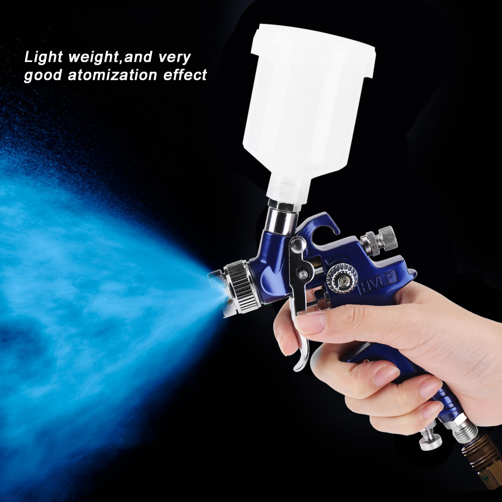 Spray Gun Cleaning Kit - H-2000A Professional 0.8/1.0mm Nozzle 125ml Mini