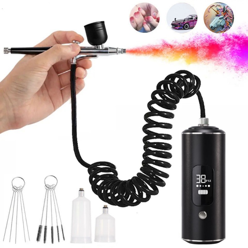 Spray Gun Air Compressor Kit - Air compressor kit, electric spray gun,