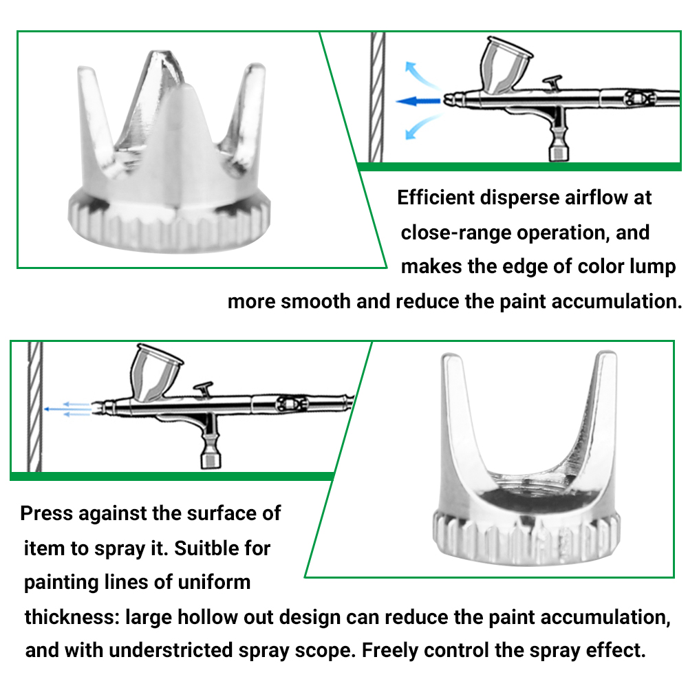 Airbrush Cover Cap Accessory C - đánh giá và giá Spray Gun Cleaning Kit