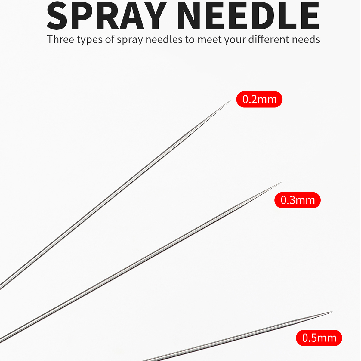 Set 3 0.2/0.3/0.5Mm Bình Bơm P - đánh giá và giá Paint Sprayer Nozzle Kit