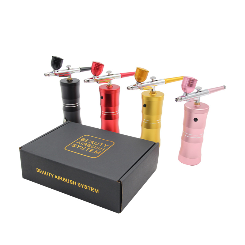 Mini Airbrush Nano Oxygen Pres - đánh giá và giá Airbrush Kit Compressor