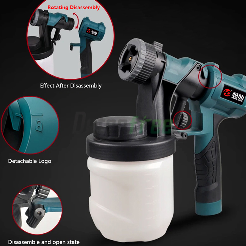 220V 800W High Power Paint Spr - đánh giá và giá Electric Paint Sprayer 800W