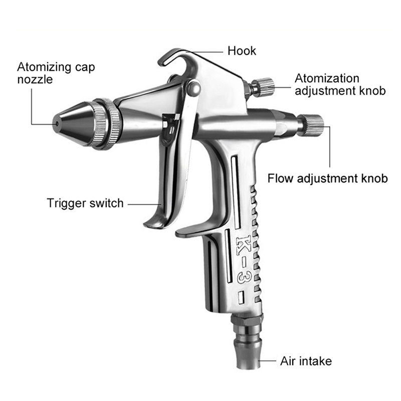 K-3 Mini Paint Air Spray Gun 0 - đánh giá và giá Hvlp Spray Gun Gravity Feed