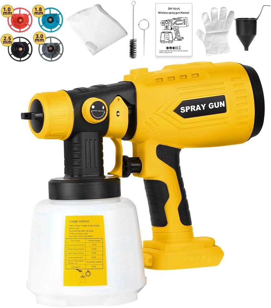 Paint Sprayer for Dewalt 20V M - đánh giá và giá Cordless Paint Sprayer 20V