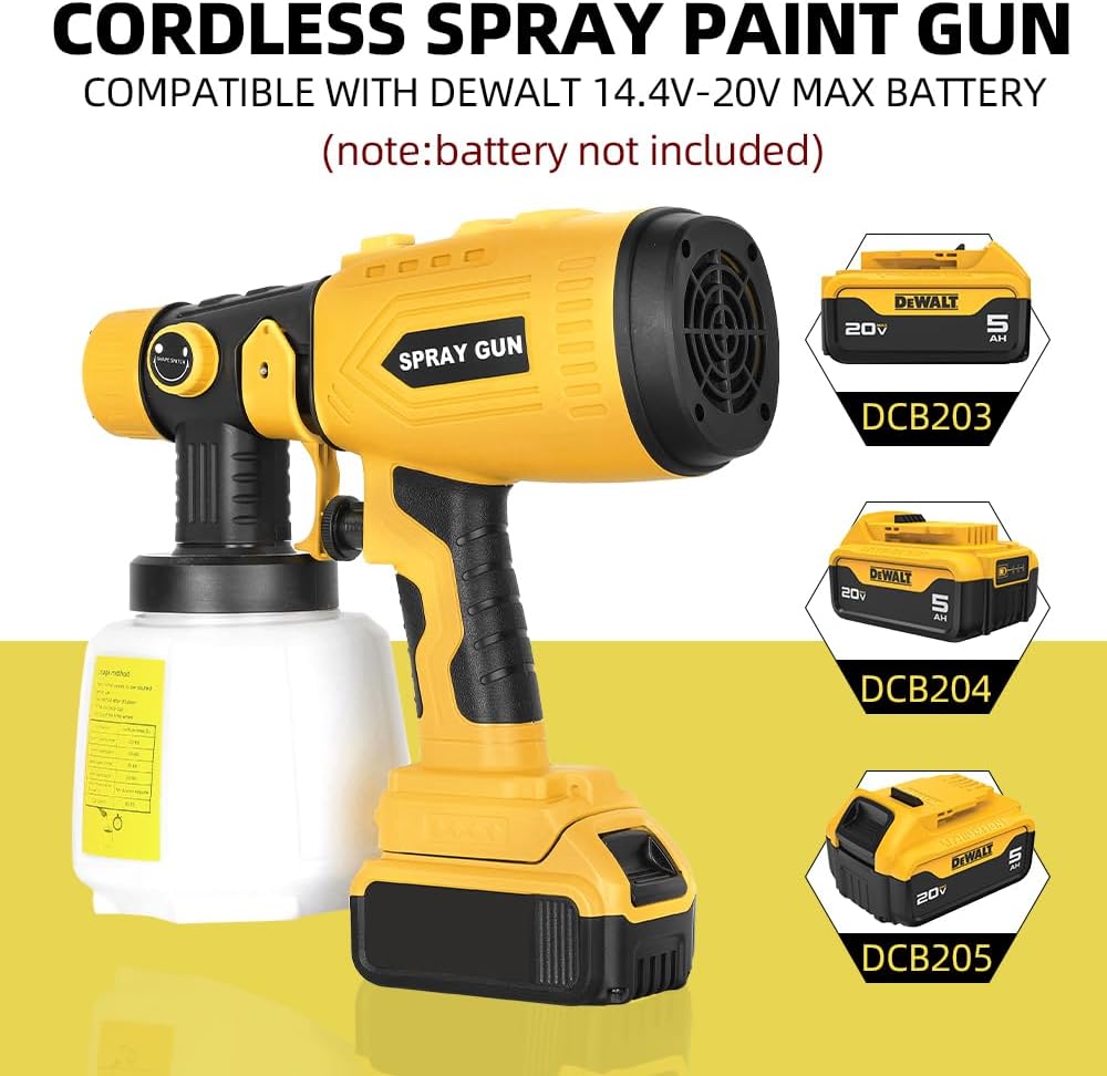 Paint Sprayer for Dewalt 20V M - đánh giá và giá Cordless Paint Sprayer 20V