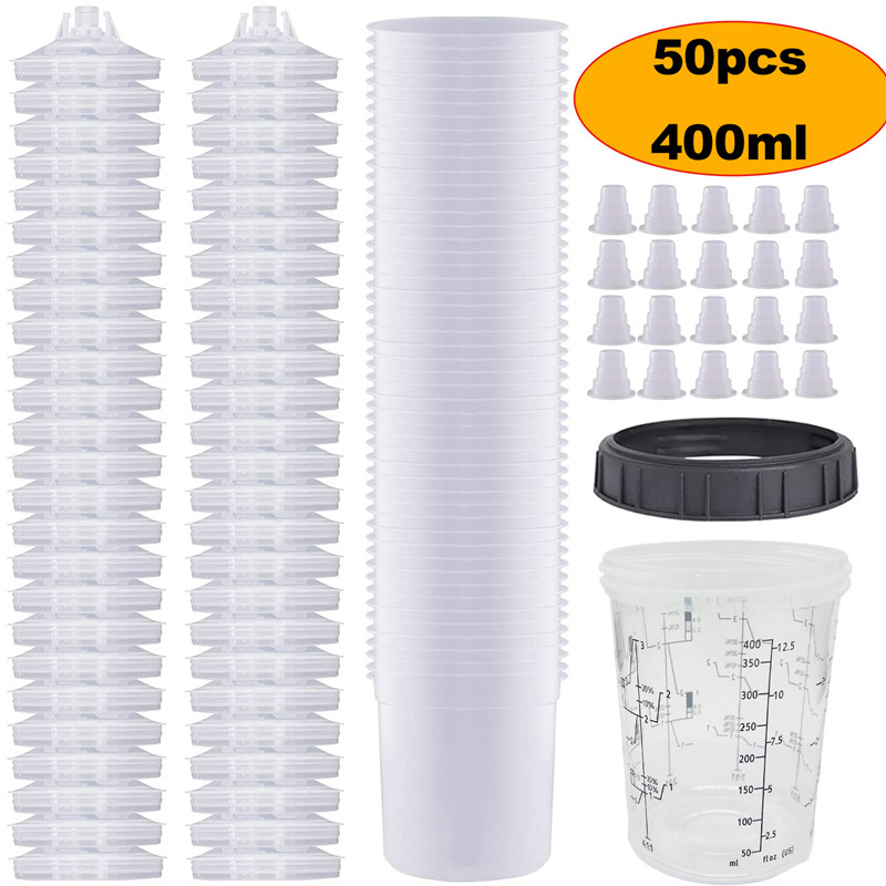 50Pcs/Set Spray Gun Paint Mixi - đánh giá và giá Hvlp Spray Gun Gravity Feed