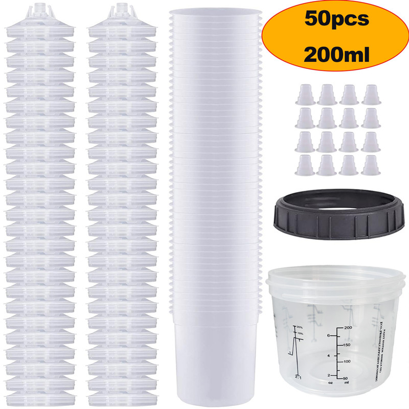 50Pcs/Set Spray Gun Paint Mixi - đánh giá và giá Hvlp Spray Gun Gravity Feed