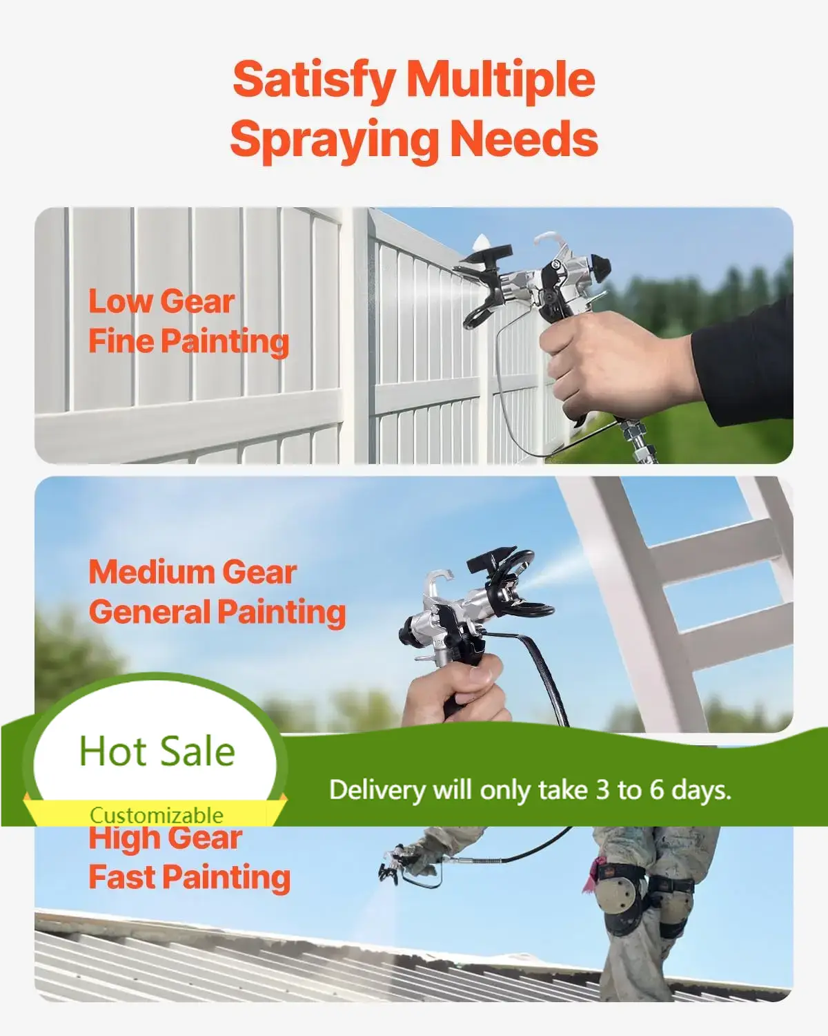 750W Stand Airless Paint Spray - đánh giá và giá Airless Paint Sprayer 3000Psi