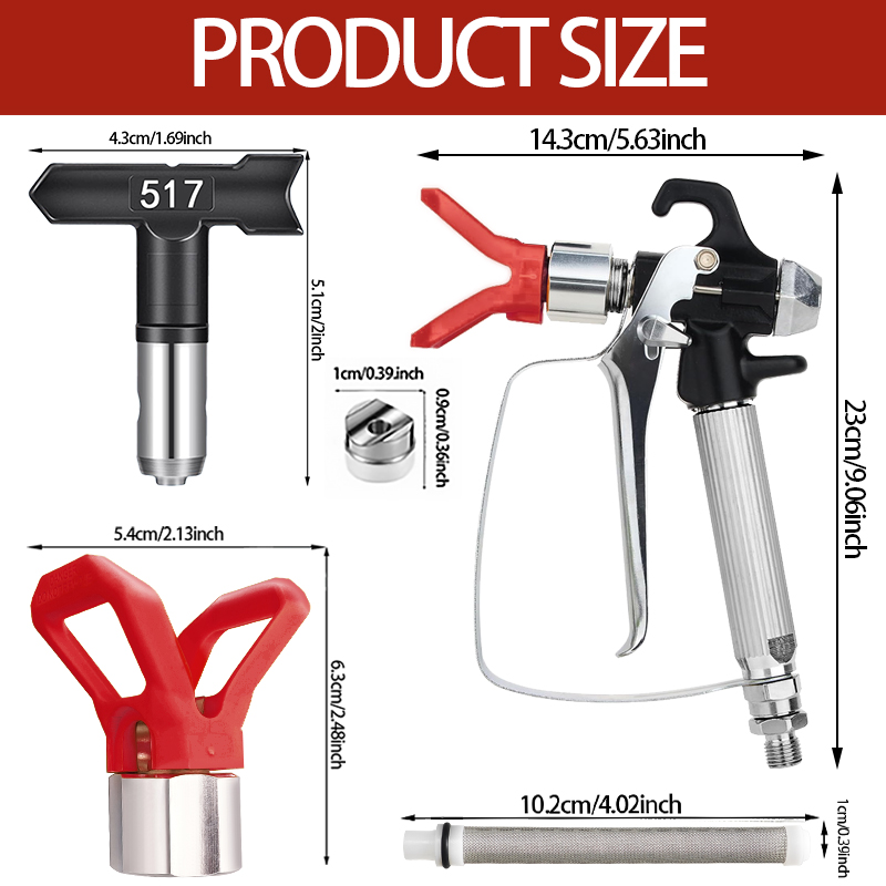 10Pcs Airless Paint Sprayer Gu - đánh giá và giá Paint Sprayer Nozzle Kit