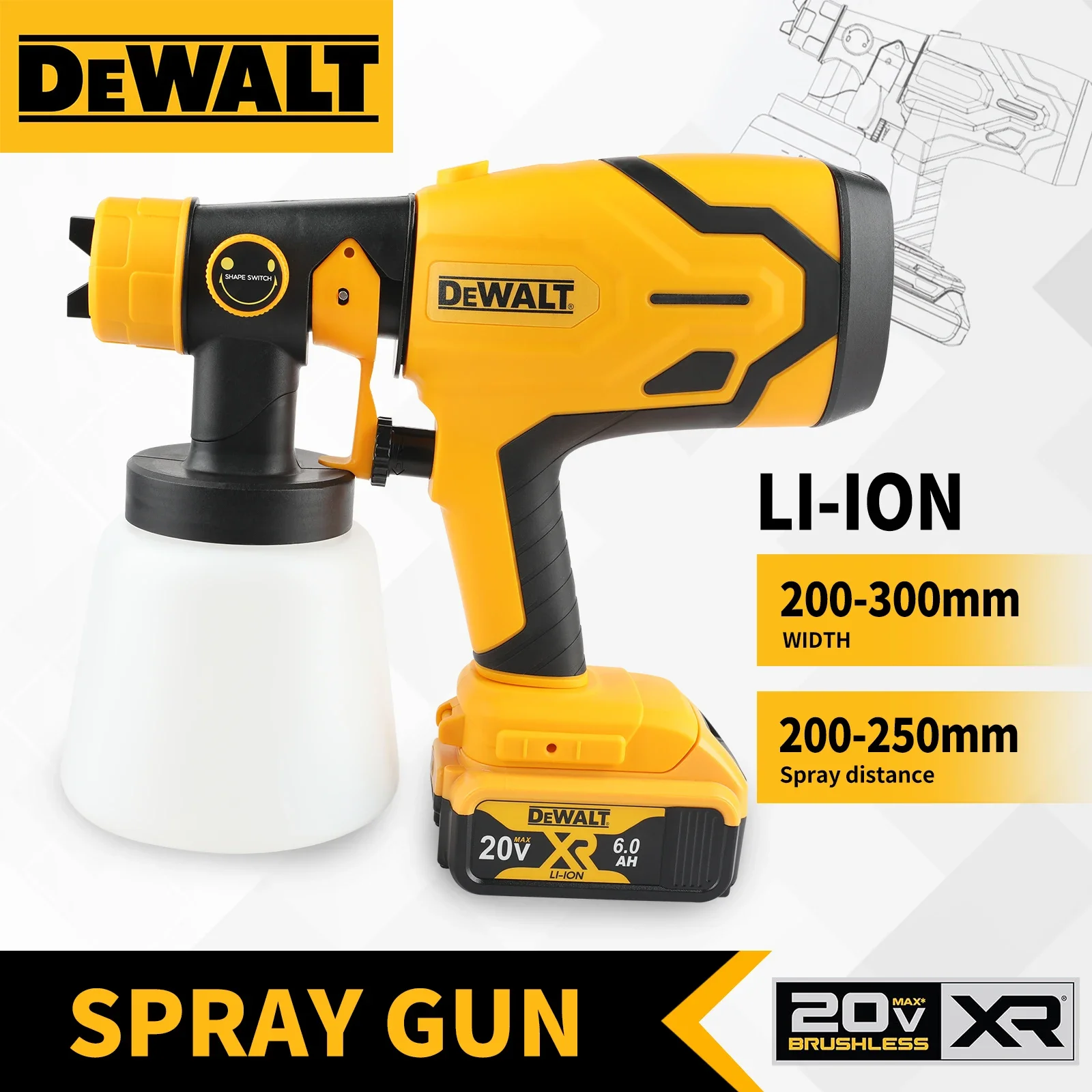 For DEWALT D227 Brushless Cord - đánh giá và giá Cordless Paint Sprayer 20V