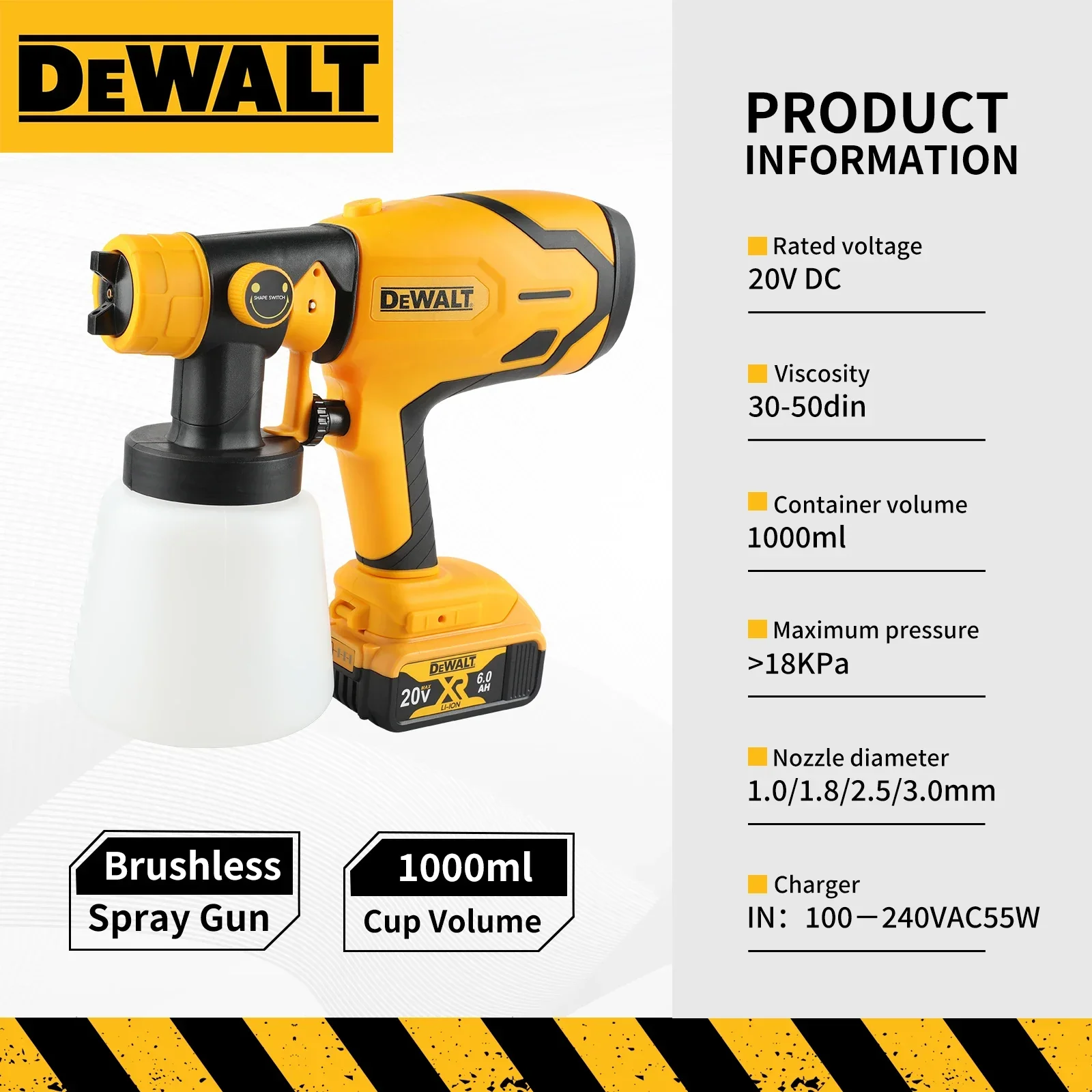 For DEWALT D227 Brushless Cord - đánh giá và giá Cordless Paint Sprayer 20V