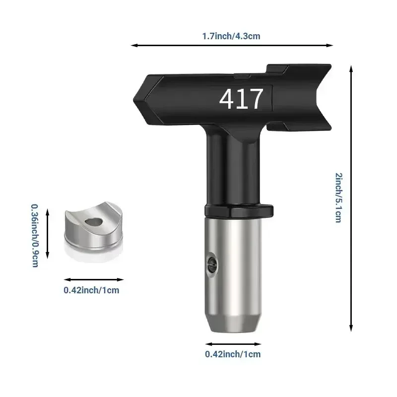 Topspray Black  Airless Spray  - đánh giá và giá Paint Sprayer Nozzle Kit