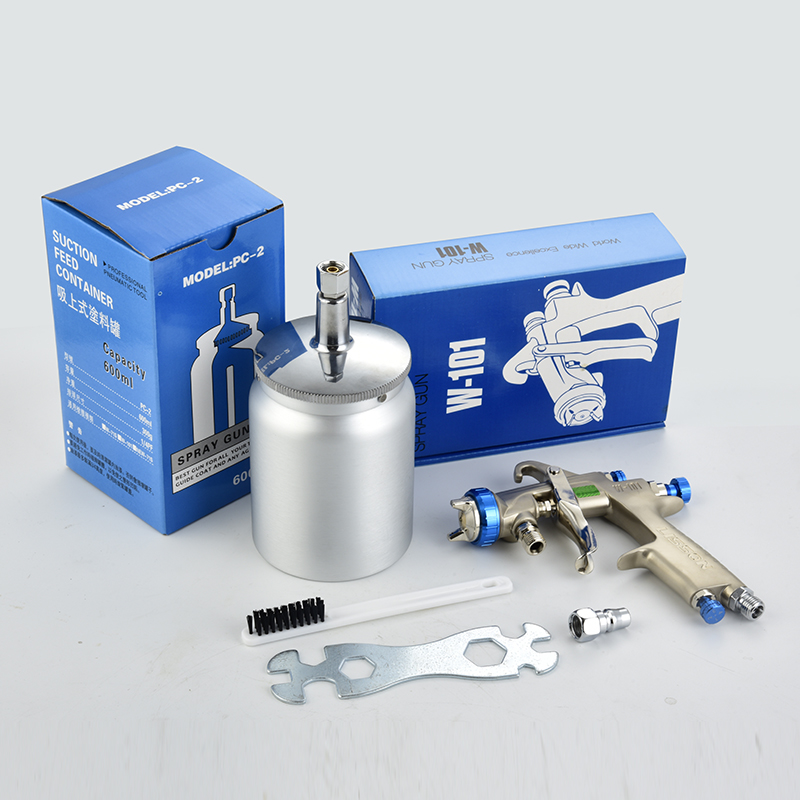 Kim Loại 600cc Xịt W-101 Không - đánh giá và giá Hvlp Spray Gun Gravity Feed