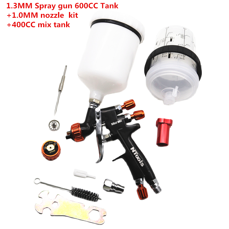 Ntools 1.3MM Spray Gun With 1. - đánh giá và giá Hvlp Spray Gun Gravity Feed