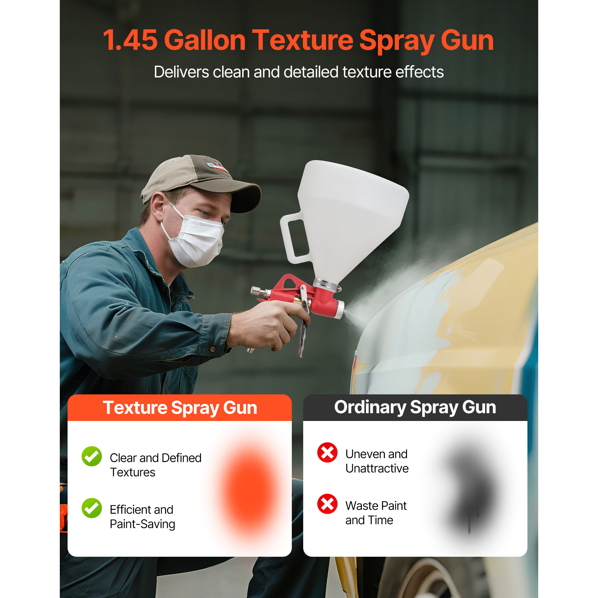 SucceBuy Air Texture Spray Gun - đánh giá và giá Texture Spray Hopper Gun