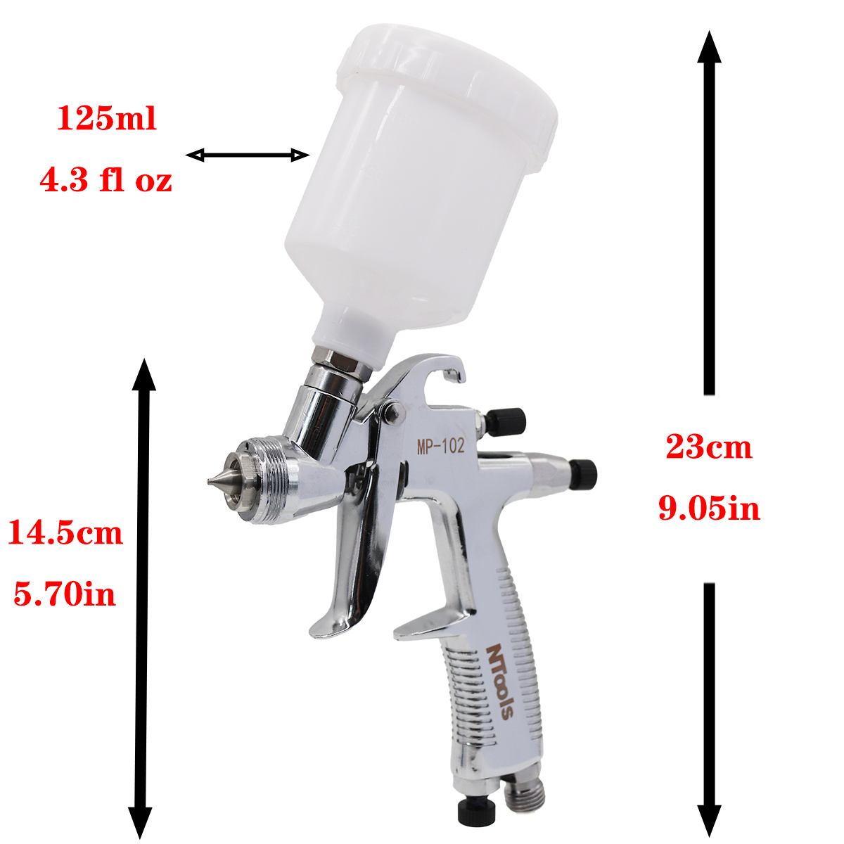 Mini Spray Gun 0.5/0.8/1.0/1.2 - đánh giá và giá Hvlp Spray Gun Gravity Feed