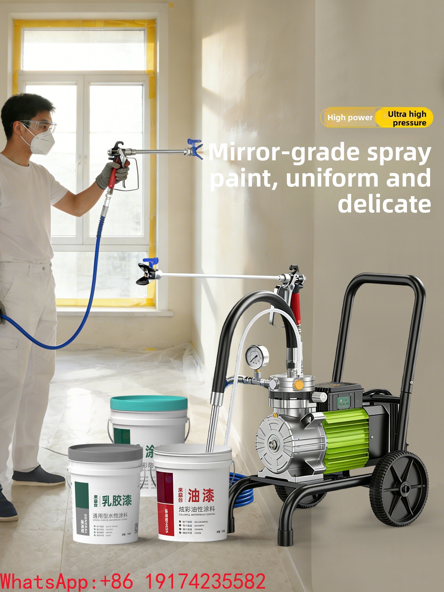 5200W Diaphragm Spray Paint Ma - đánh giá và giá Airless Paint Sprayer 3000Psi