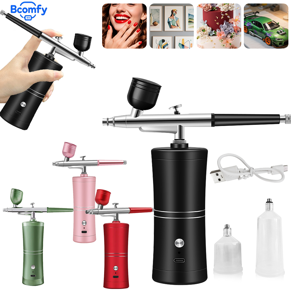 Airbrush Nail with Compressor  - đánh giá và giá Airbrush Kit Compressor