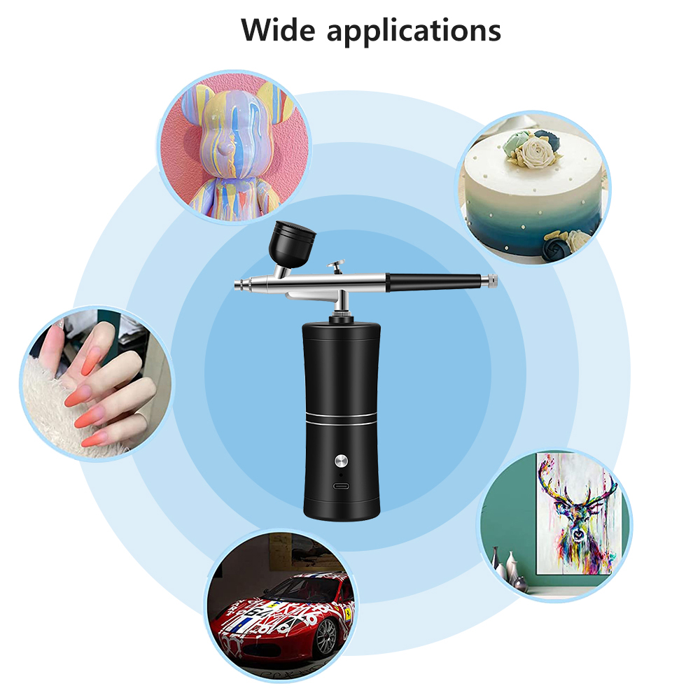 Airbrush Nail with Compressor  - đánh giá và giá Airbrush Kit Compressor
