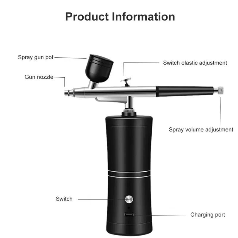 75STO-New Airbrush KIT Cordles - đánh giá và giá Airbrush Kit Compressor