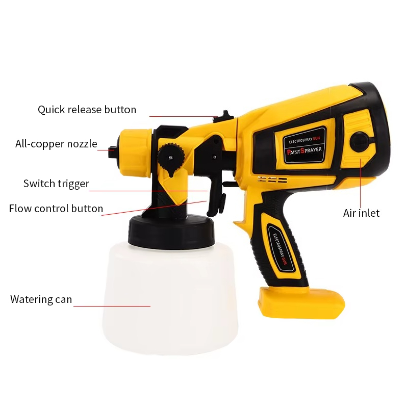 2pcs 800W Power Spray Gun Elec - đánh giá và giá Electric Paint Sprayer 800W