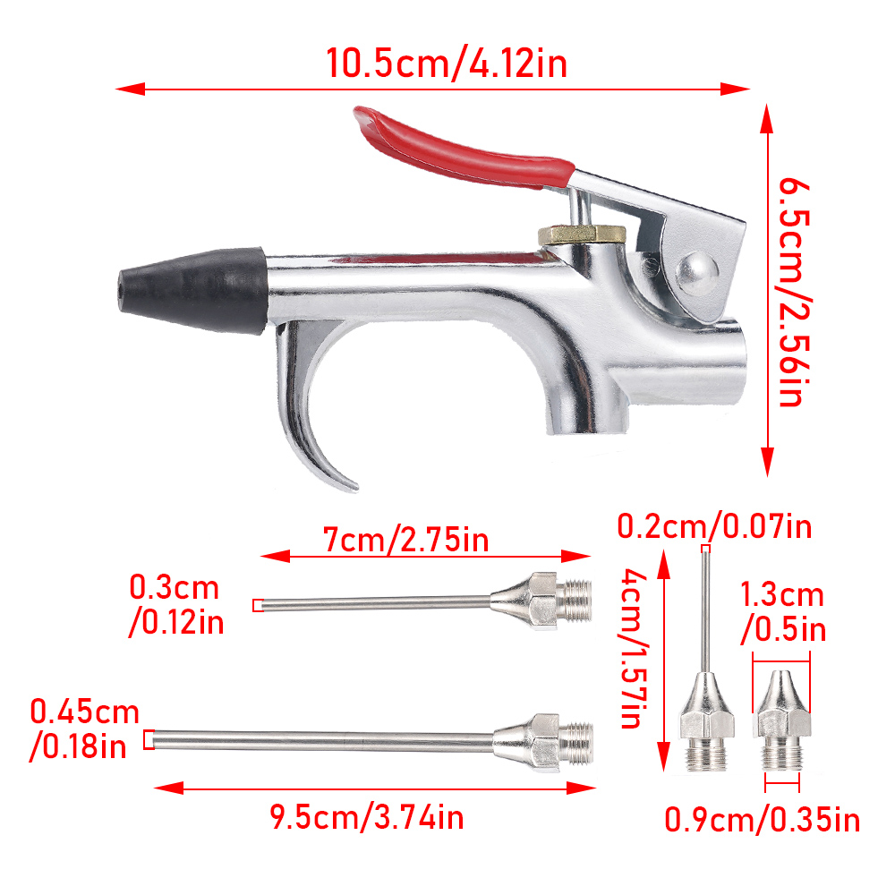 Air Compressor Blow Gun Metal  - đánh giá và giá Spray Gun Air Compressor Kit