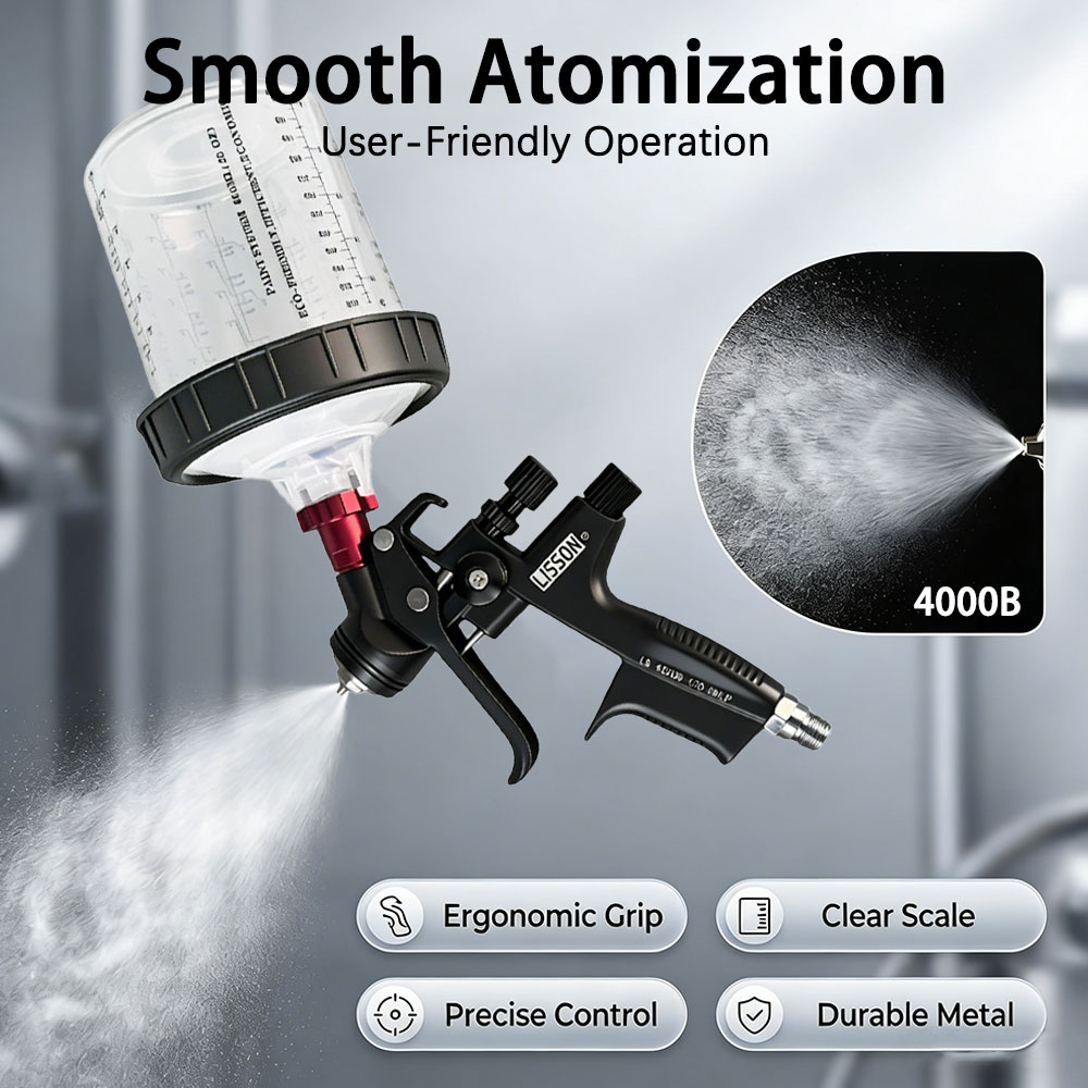 Hvlp Spray Gun with Adapter an - đánh giá và giá Hvlp Spray Gun Gravity Feed