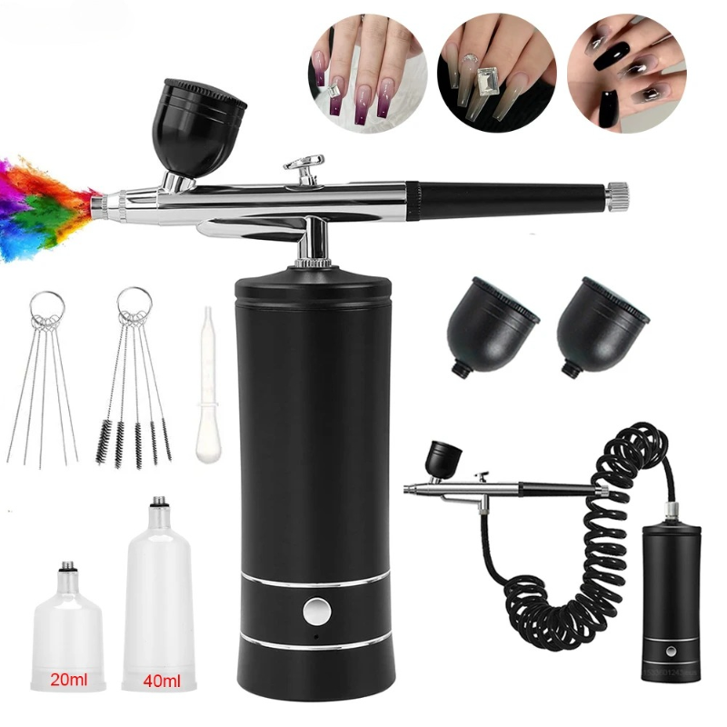 Airbrush Nail Art Painting Kit - đánh giá và giá Airbrush Kit Compressor