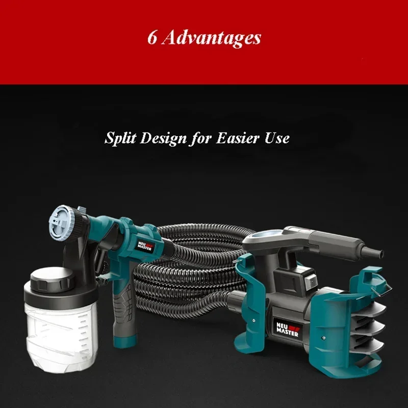 New 2.5mm Nozzle Spray Gun 800 - đánh giá và giá Electric Paint Sprayer 800W