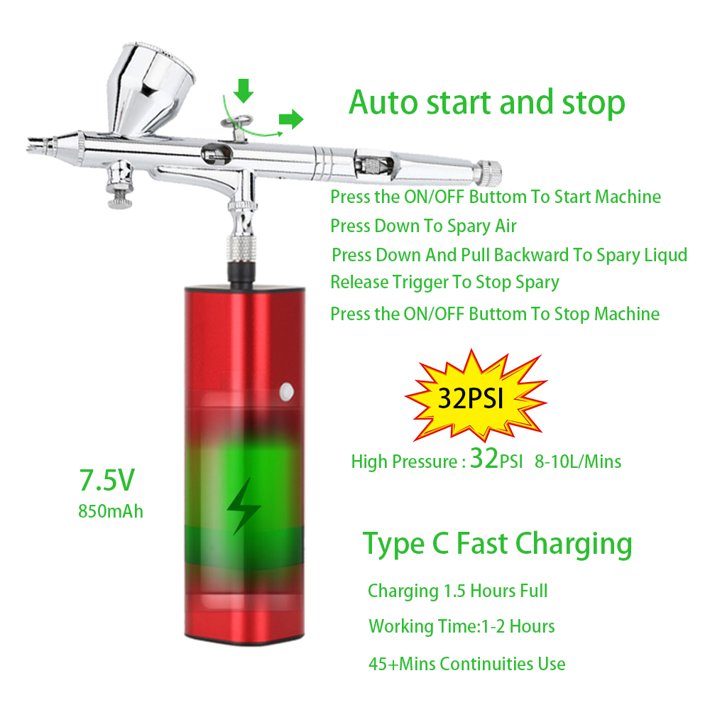 RIBO TM80S-180W Wholesale Cord - đánh giá và giá Spray Gun Air Compressor Kit