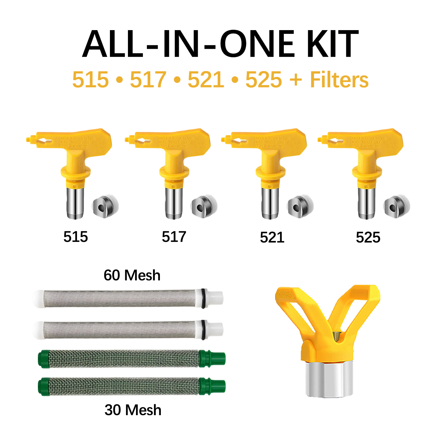 Airless Spray Tip Kit 515 517  - đánh giá và giá Paint Sprayer Nozzle Kit