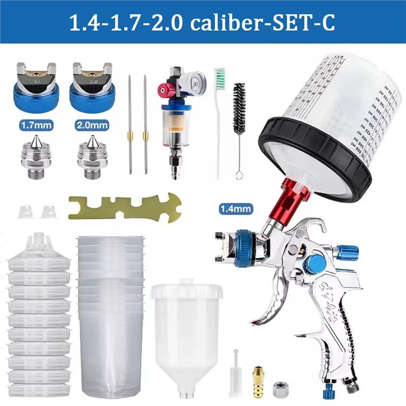 Happy New- HVLP Spray Gun 1.4+ - đánh giá và giá Hvlp Spray Gun Gravity Feed