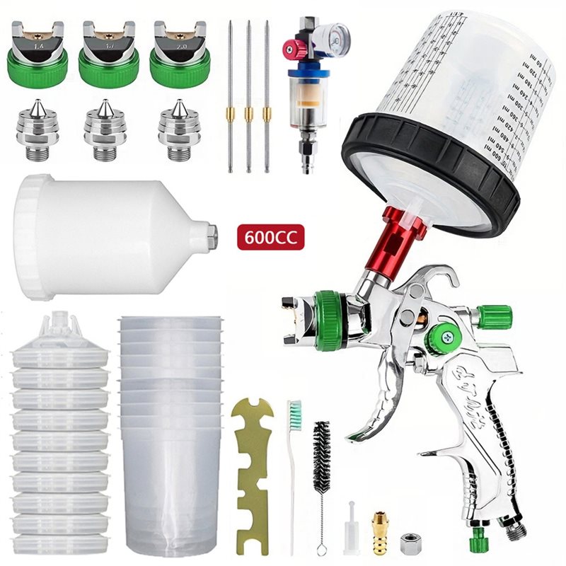 Happy New- HVLP Spray Gun 1.4+ - đánh giá và giá Hvlp Spray Gun Gravity Feed