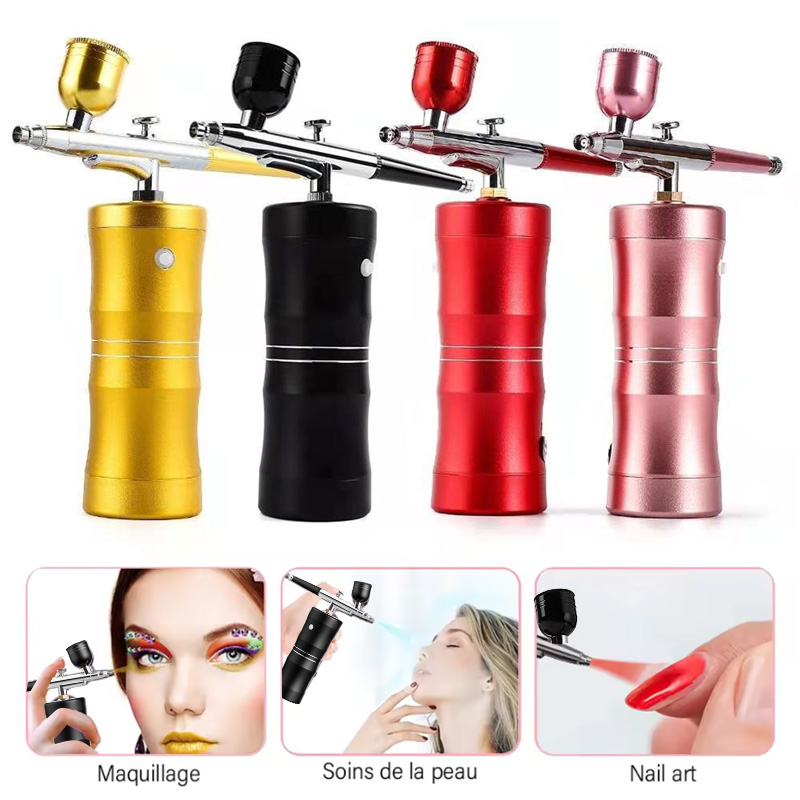 Oxygen Spray Mini Air Compress - đánh giá và giá Airbrush Kit Compressor